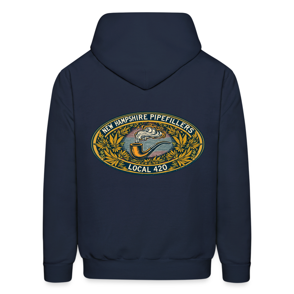 NEW HAMPSHIRE PIPEFILLERS UNION LOCAL 420 Hoodie 2 - navy