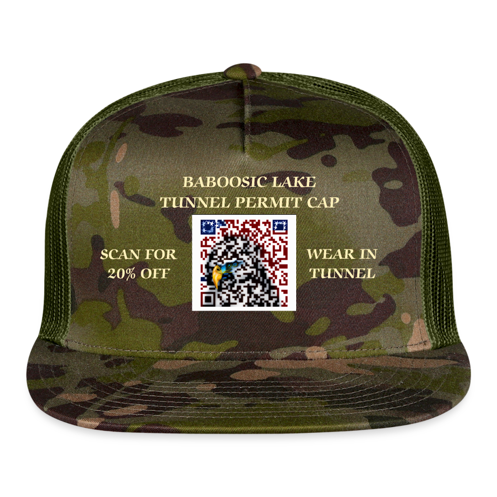 S[E CAPS BABOOSIC LAKE TUNNEL PERMITS CAP - MultiCam\green