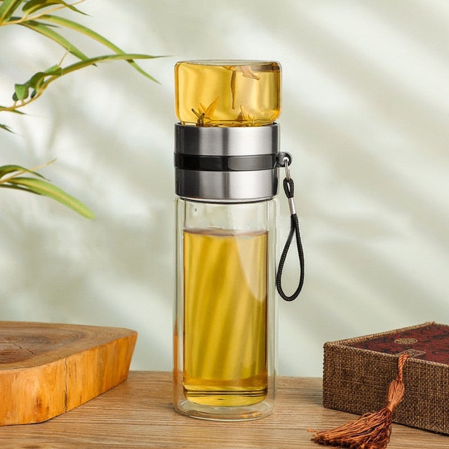 Portable Double Wall Thermal Beverage Bottle