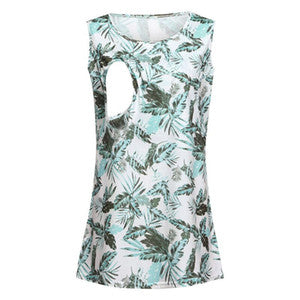 Lactation Flower Maternity Printed Nursing