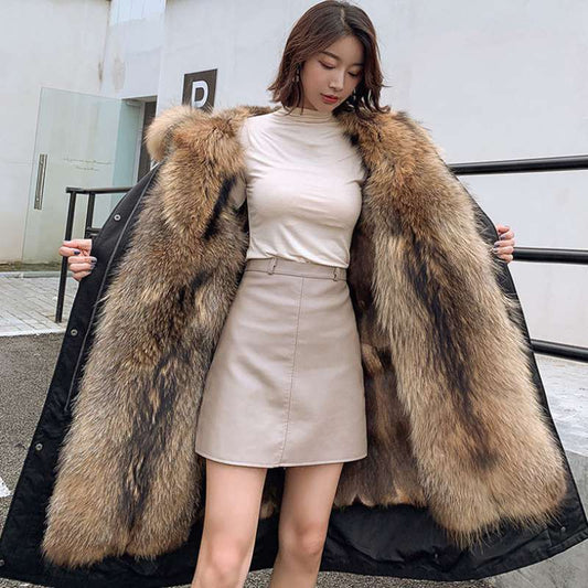 Luxurious Faux Fur Winter Jacket with Detachable Liner (From) $169.95