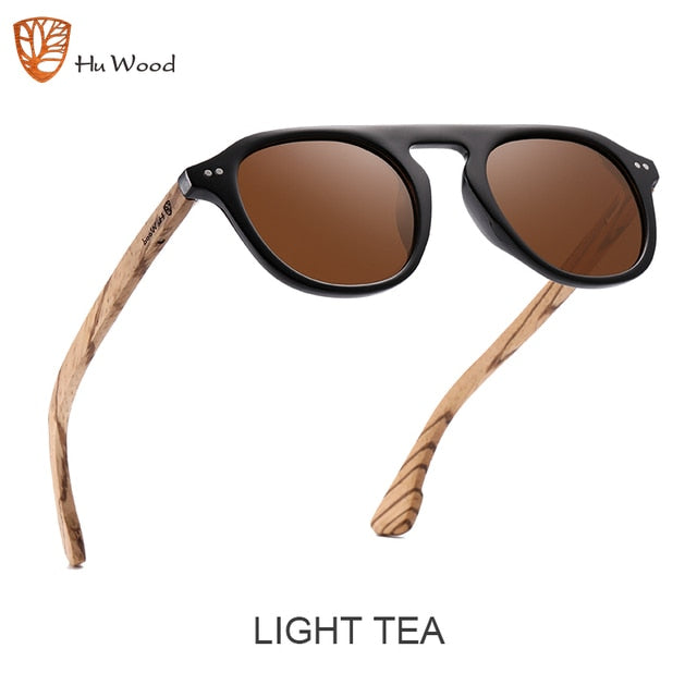 Hu Wood Super Stylish Wood Brand Classic Sunglasses