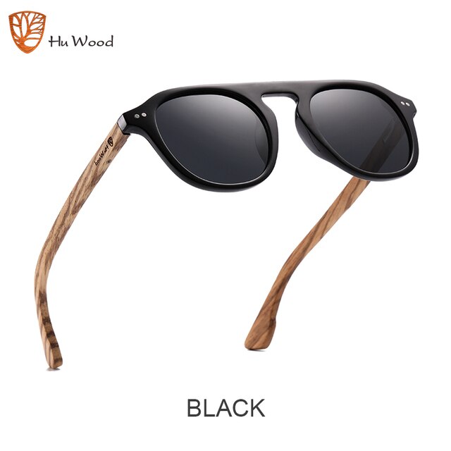 Hu Wood Super Stylish Wood Brand Classic Sunglasses