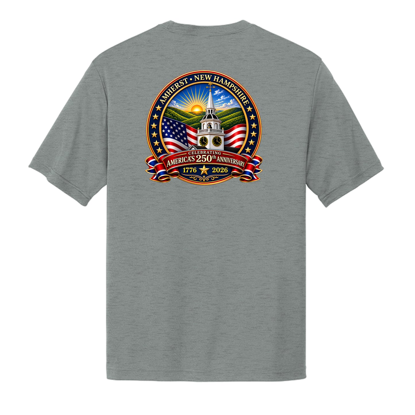 Grey Concrete Heather - ST350 - BACK