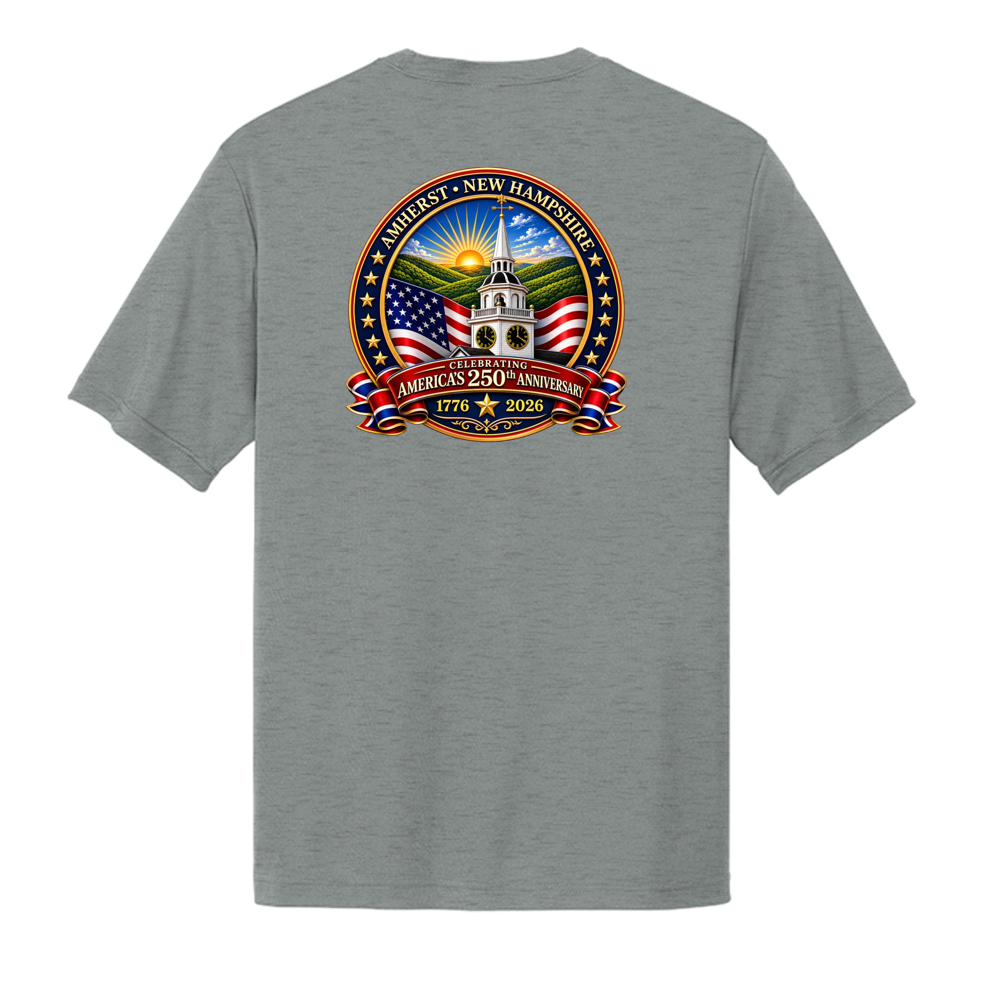 Grey Concrete Heather - ST350 - BACK