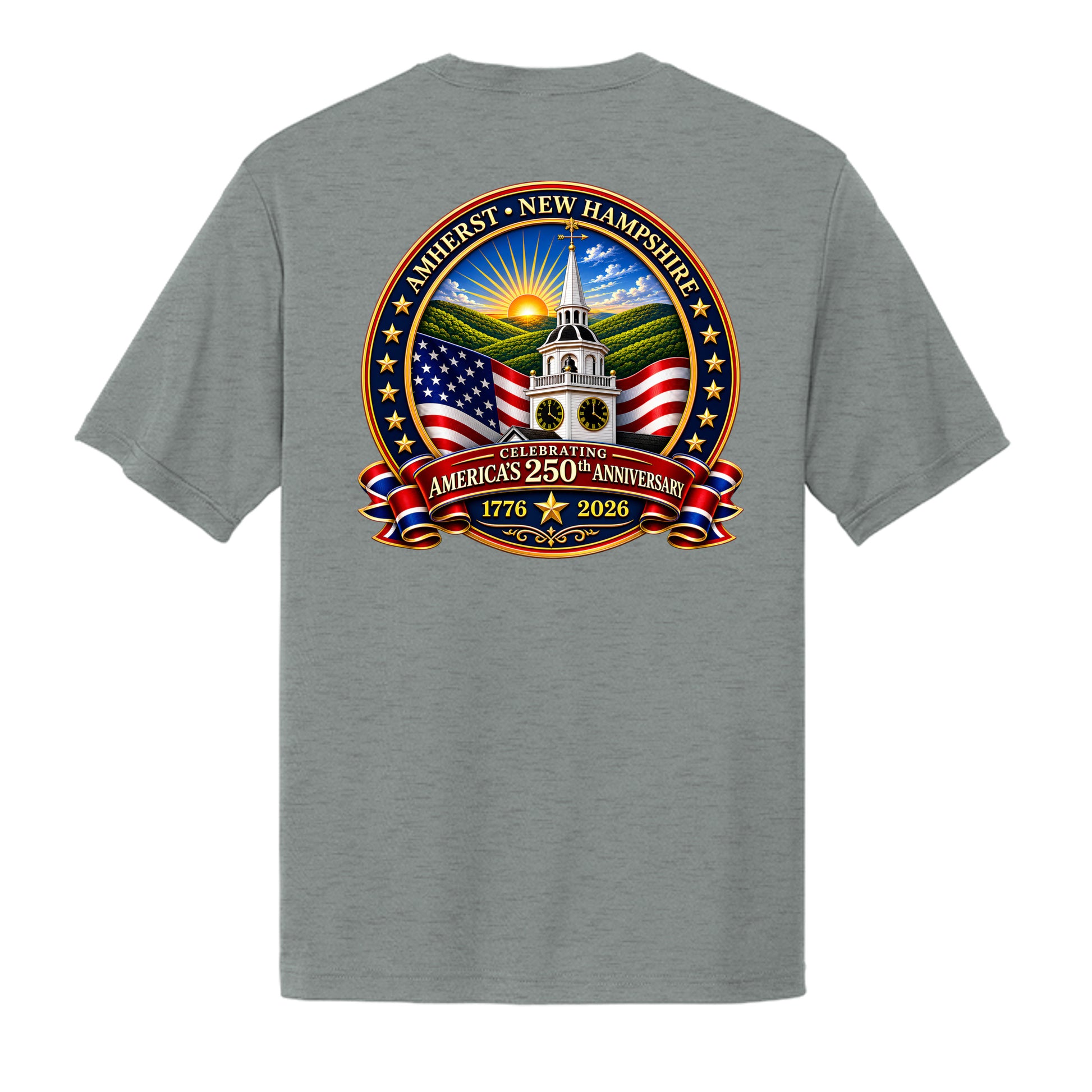 Grey Concrete Heather - ST350 - BACK