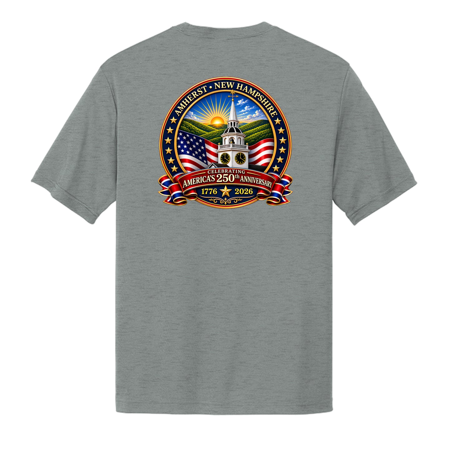 Grey Concrete Heather - ST350 - BACK