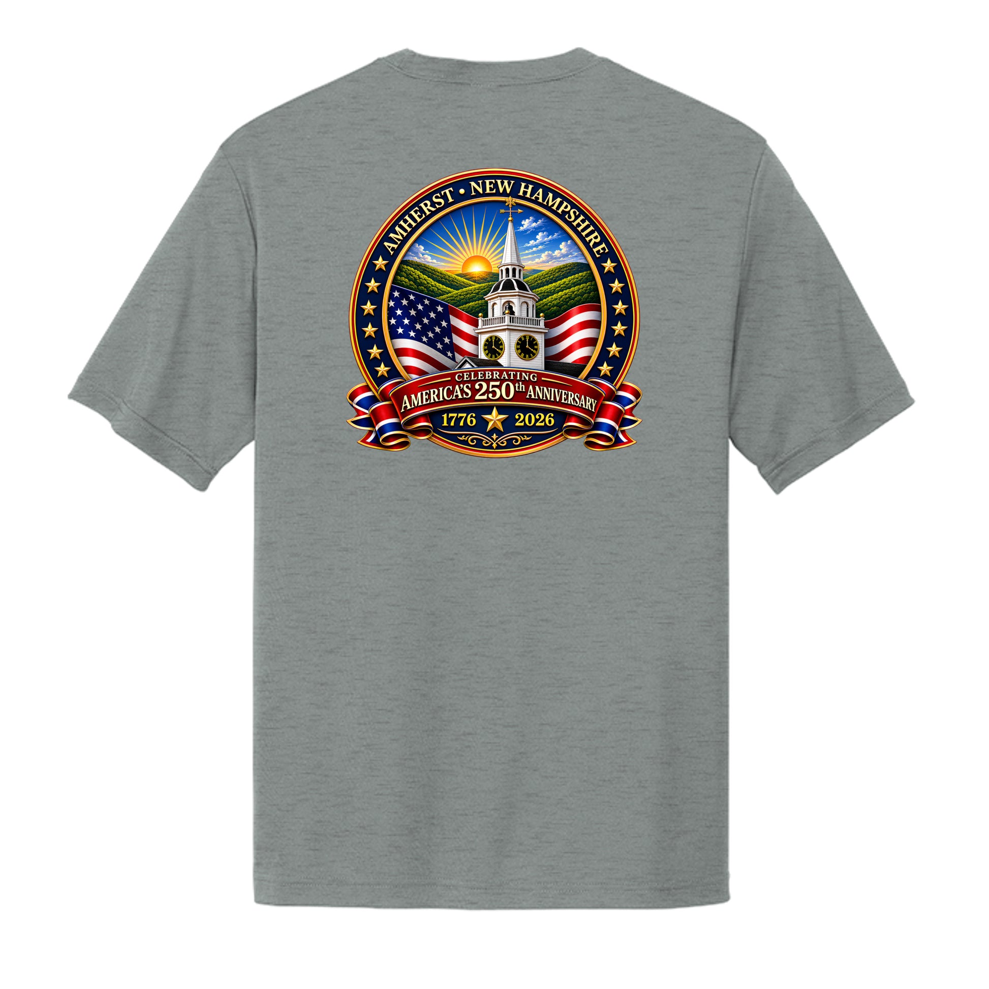 Grey Concrete Heather - ST350 - BACK