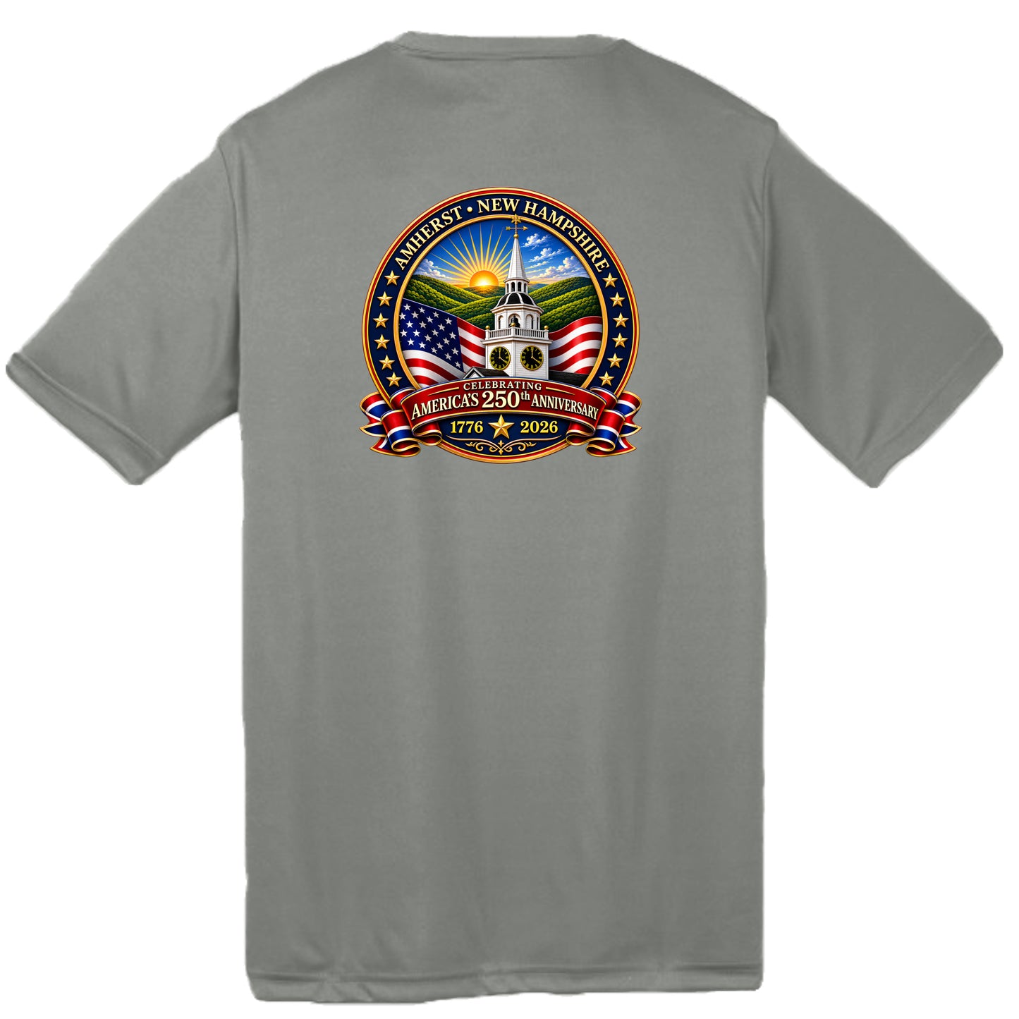 Grey Concrete Heather - YST350 - BACK
