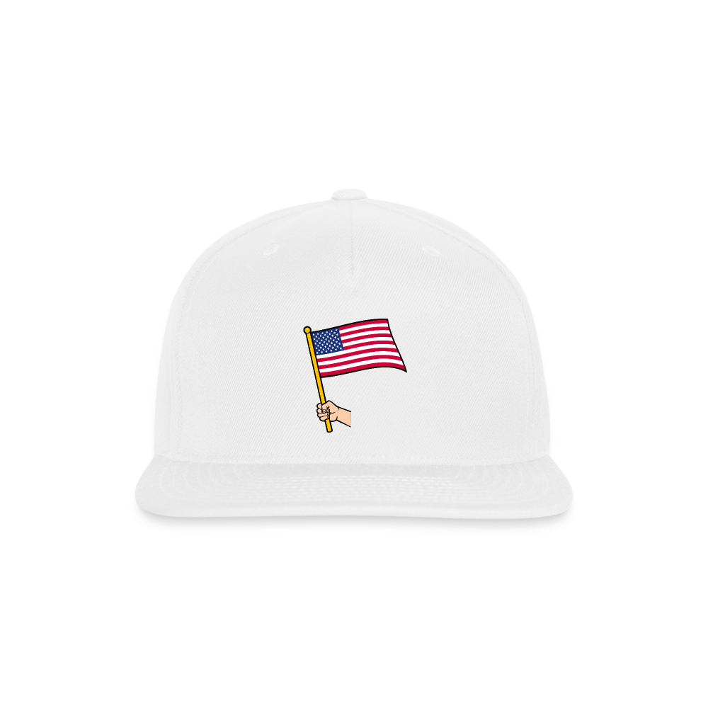 Snapback Baseball Cap - white