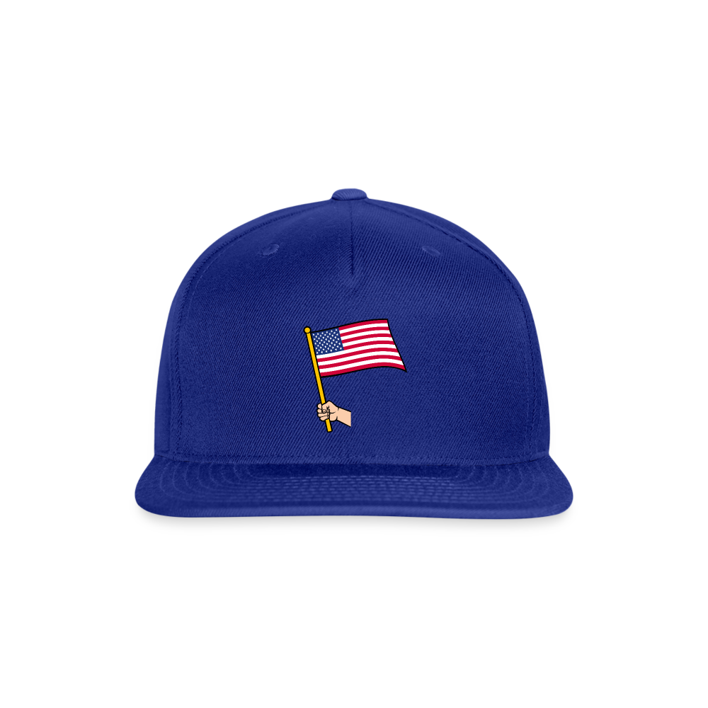 Snapback Baseball Cap - royal blue