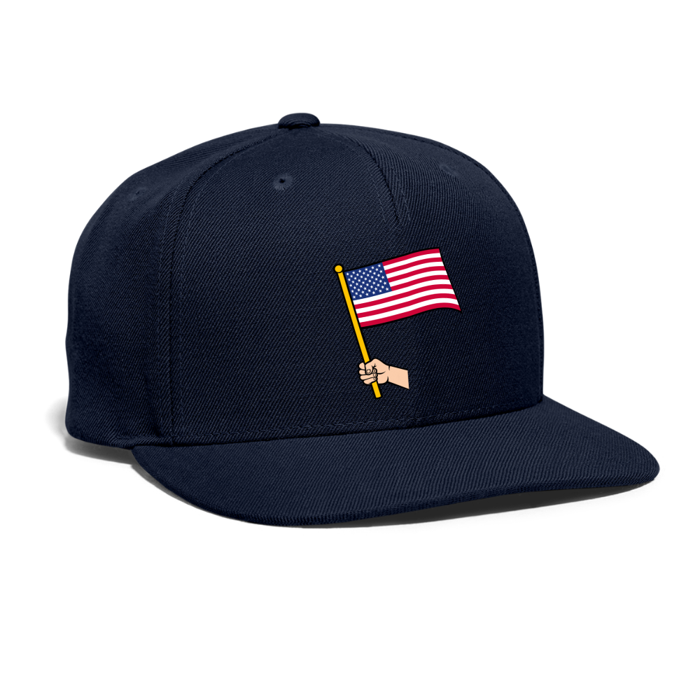 Snapback Baseball Cap - navy