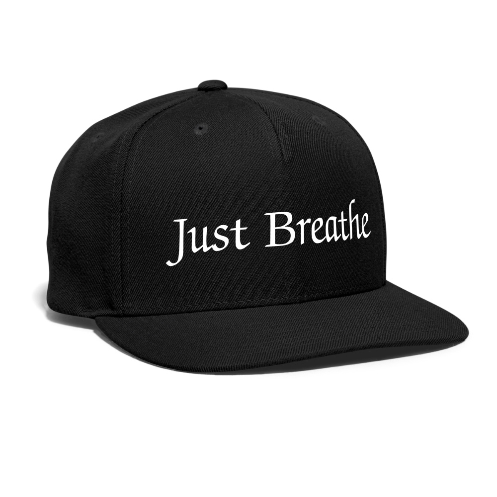 Snapback Baseball Cap - black