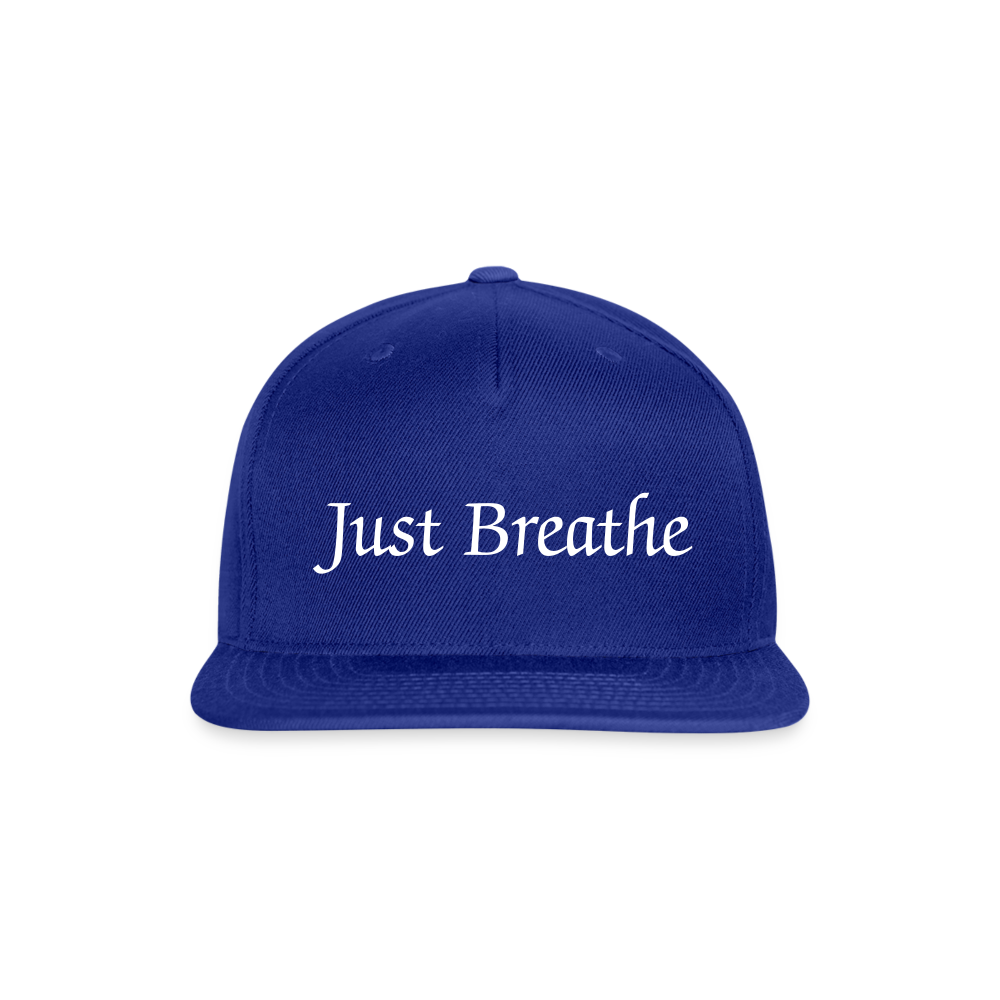 Snapback Baseball Cap - royal blue