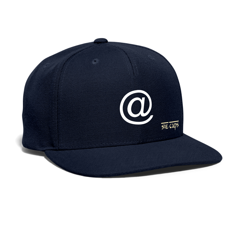 Snapback Baseball Cap - navy