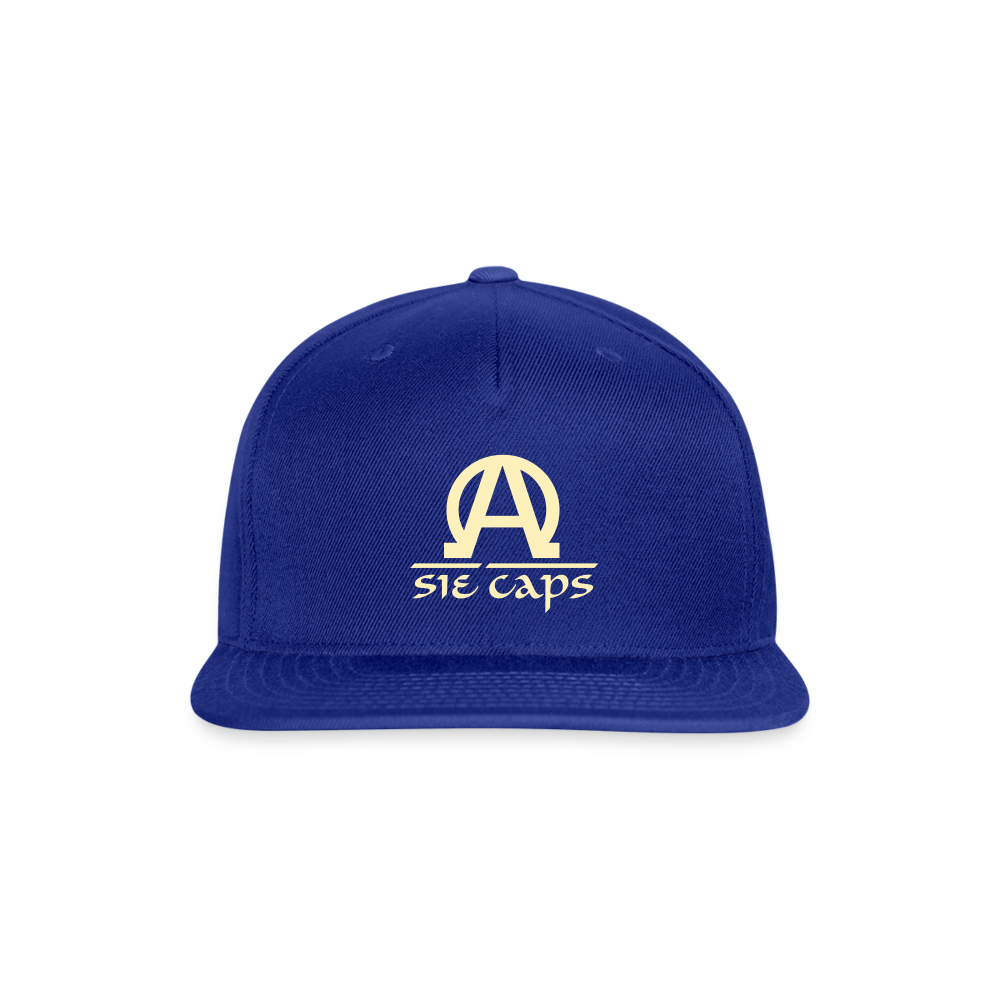 Snapback Baseball Cap - royal blue