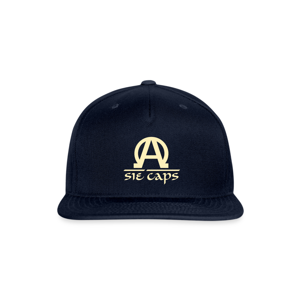 Snapback Baseball Cap - navy