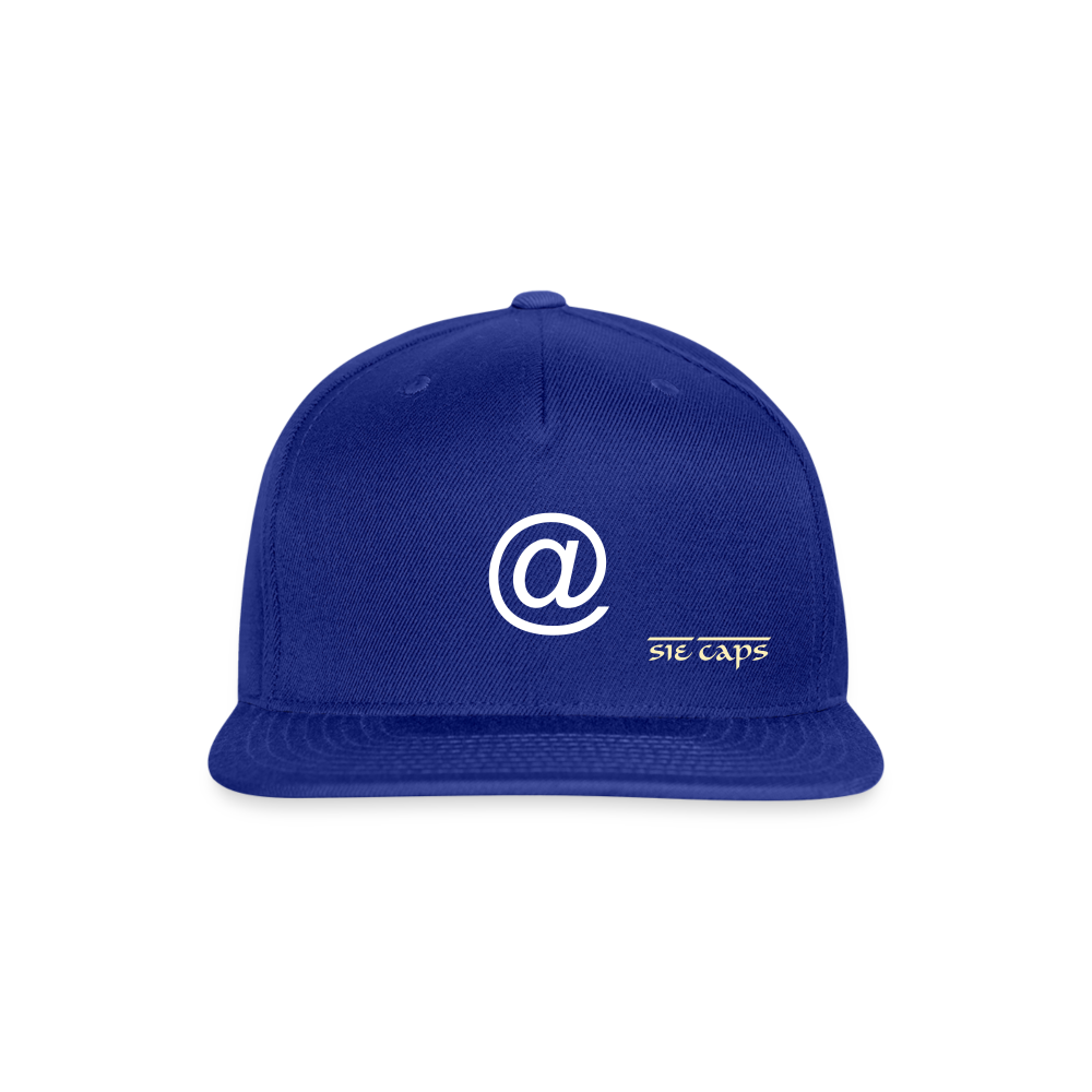 Snapback Baseball Cap - royal blue