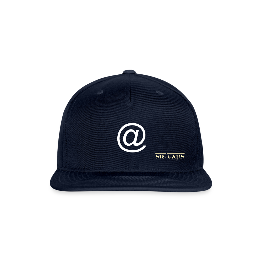 Snapback Baseball Cap - navy