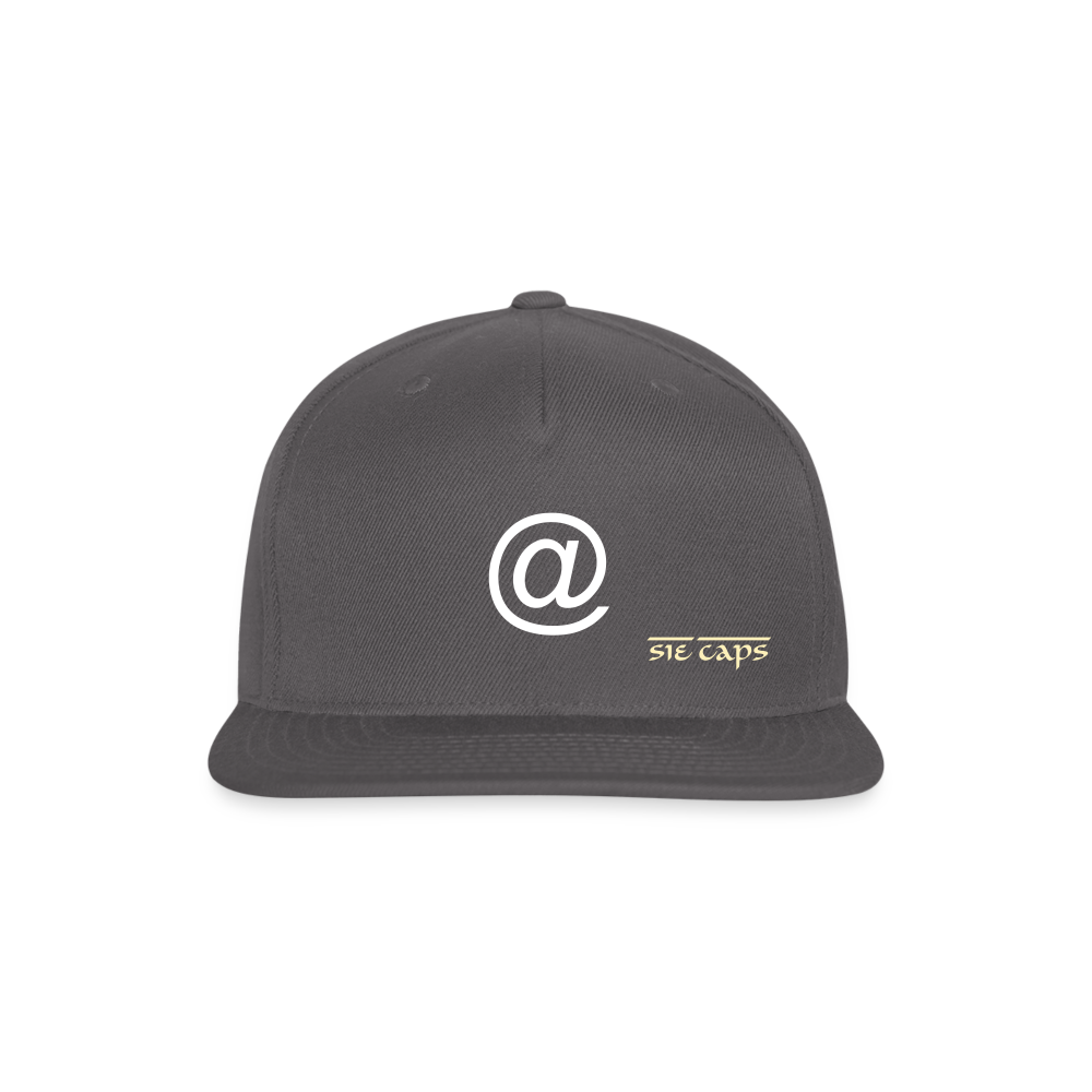 Snapback Baseball Cap - dark grey