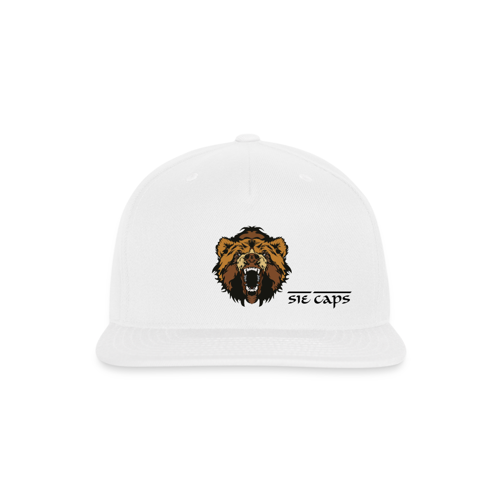 Snapback Baseball Cap - white