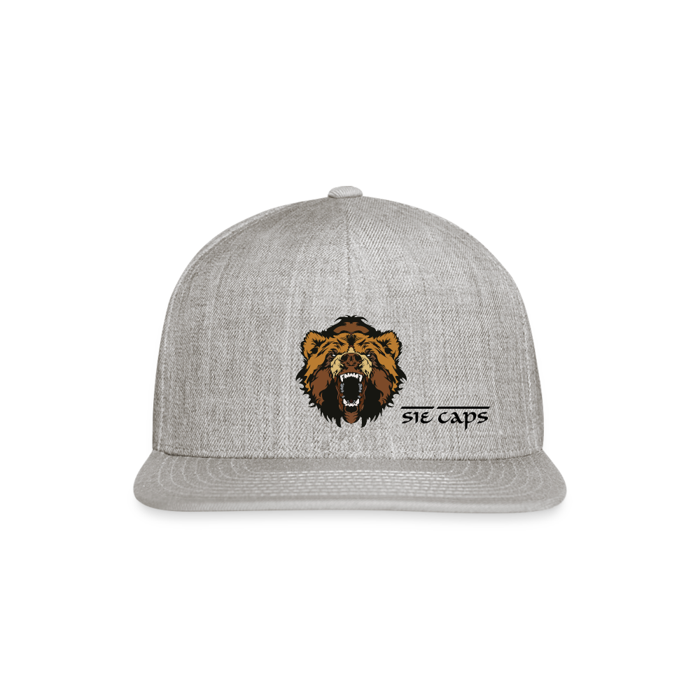 Snapback Baseball Cap - heather gray