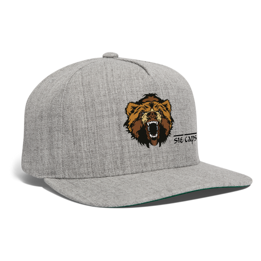 Snapback Baseball Cap - heather gray