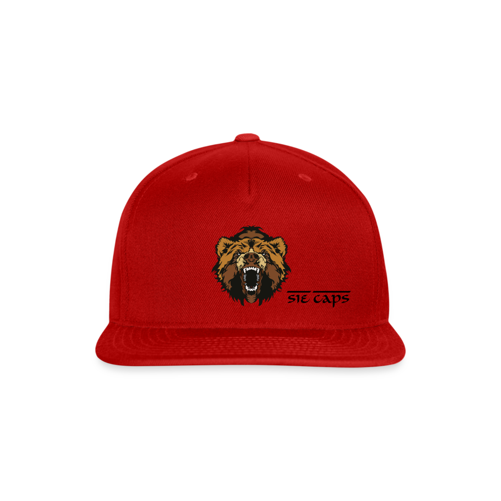 Snapback Baseball Cap - red