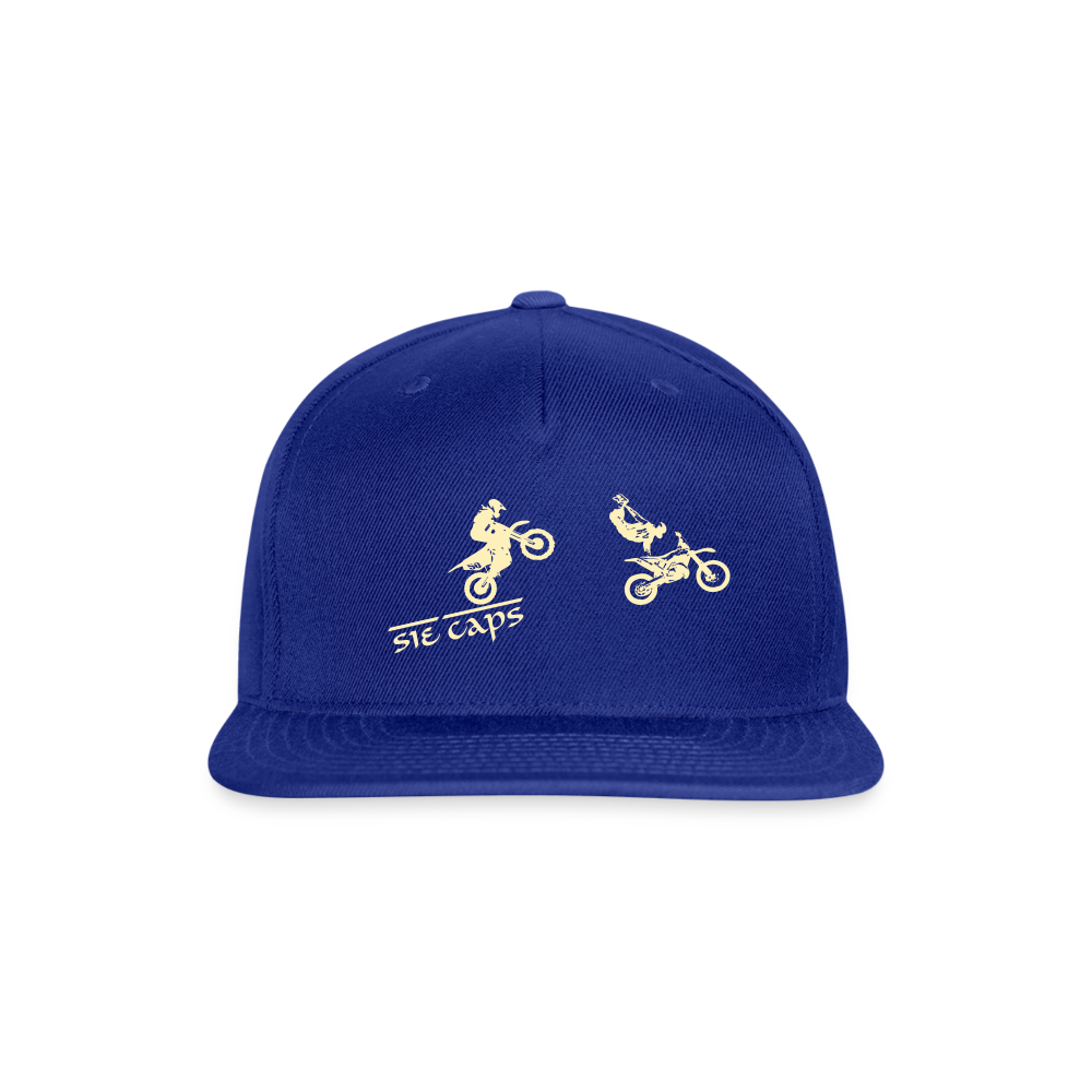 Snapback Baseball Cap - royal blue