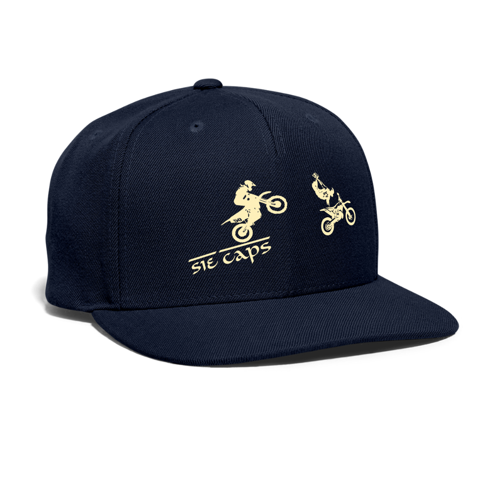 Snapback Baseball Cap - navy