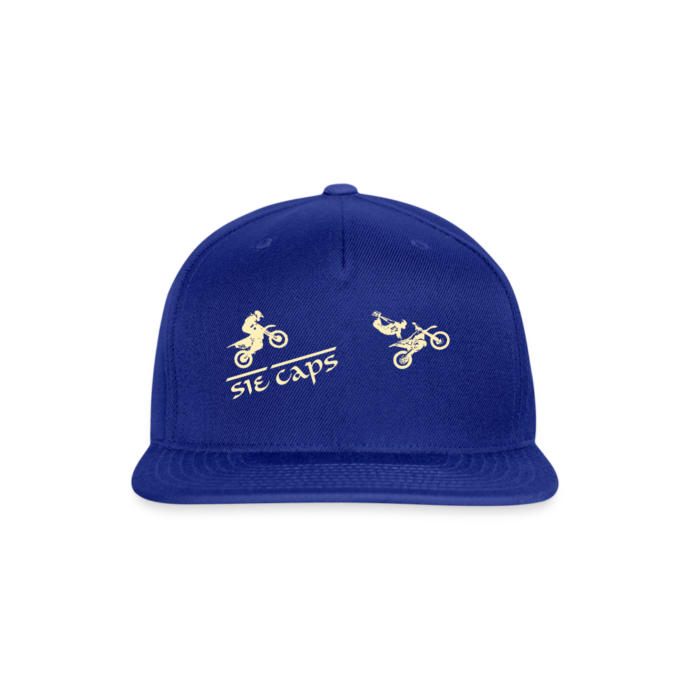 Snapback Baseball Cap - royal blue