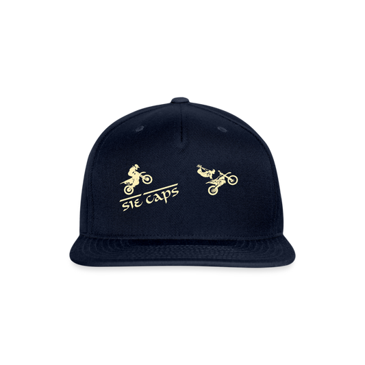 Snapback Baseball Cap - navy