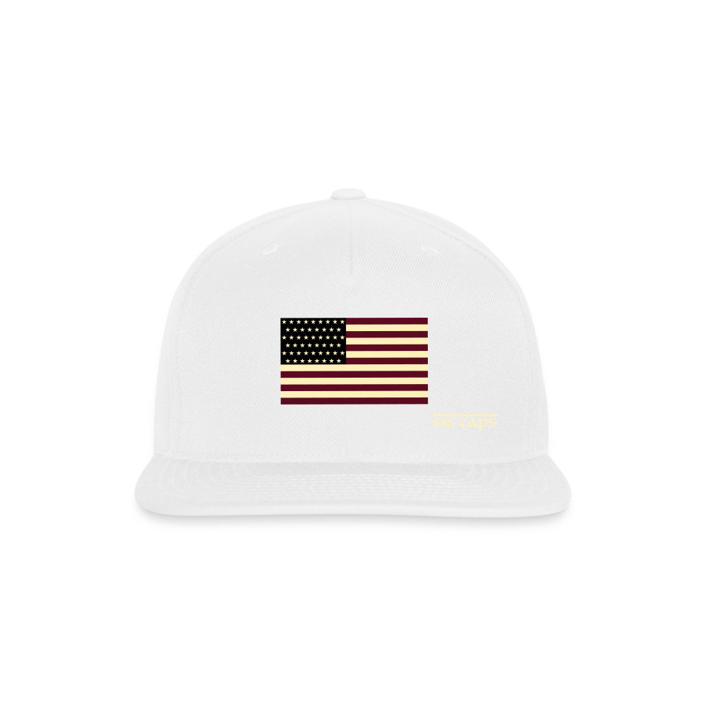 Snapback Baseball Cap - white