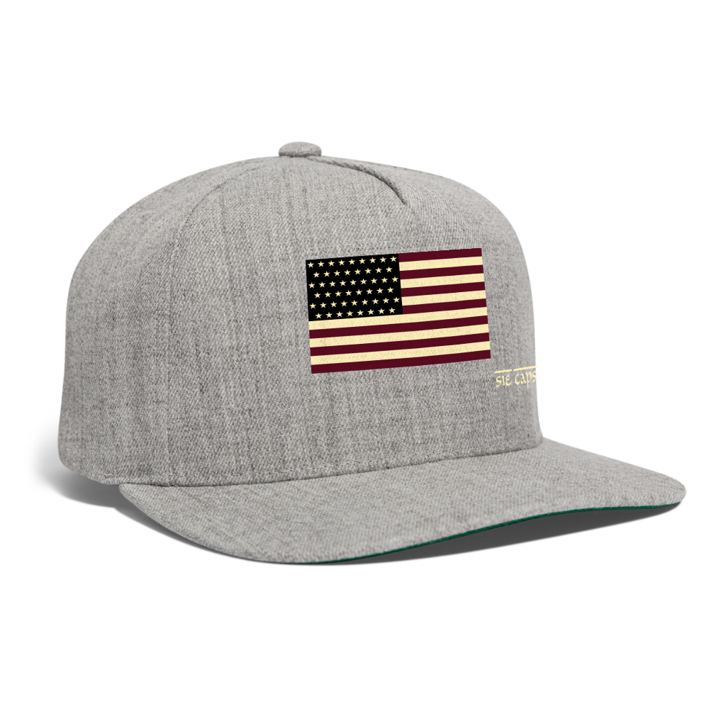 Snapback Baseball Cap - heather gray