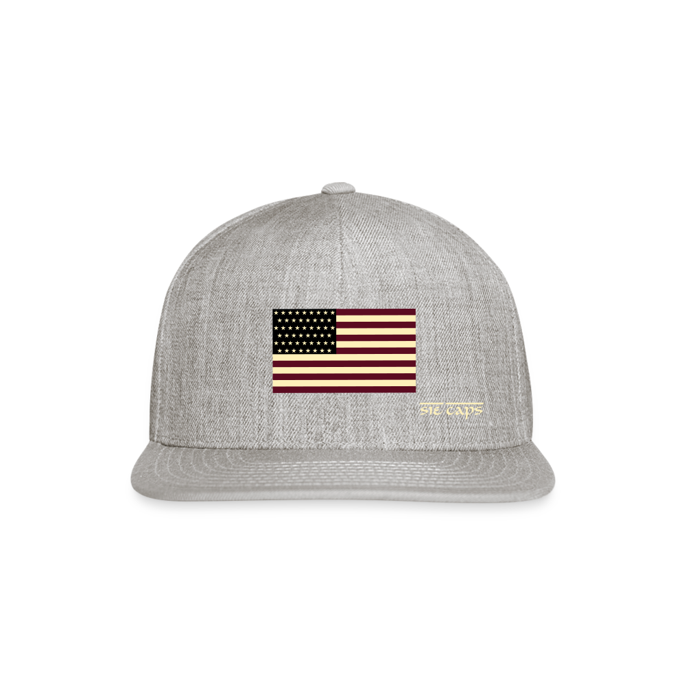 Snapback Baseball Cap - heather gray