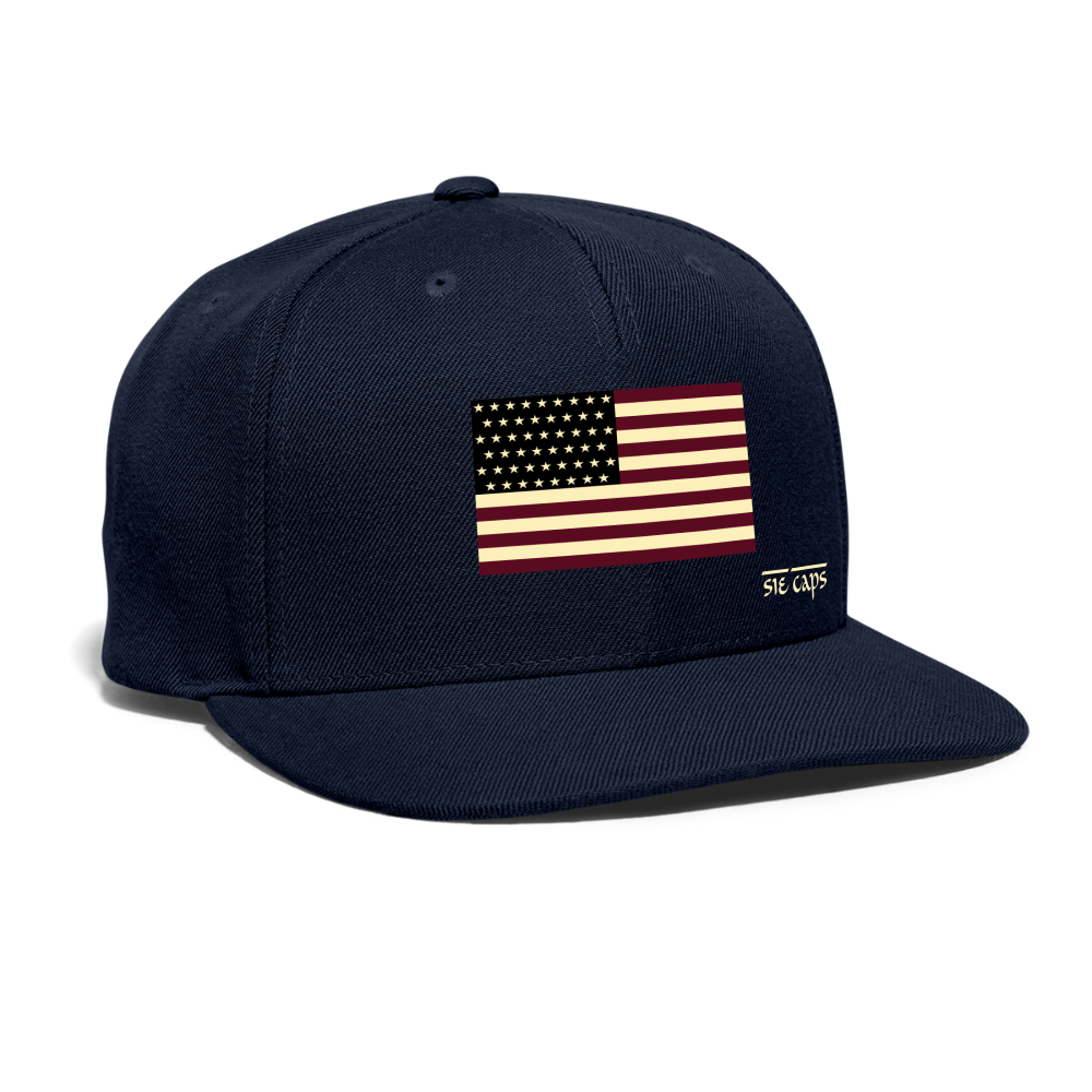 Snapback Baseball Cap - navy