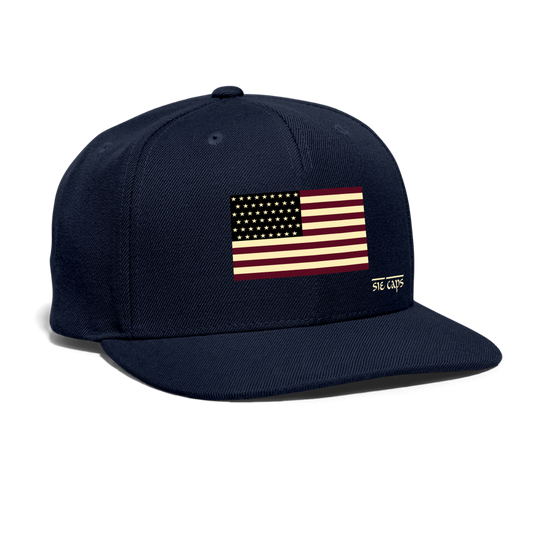 Snapback Baseball Cap - navy