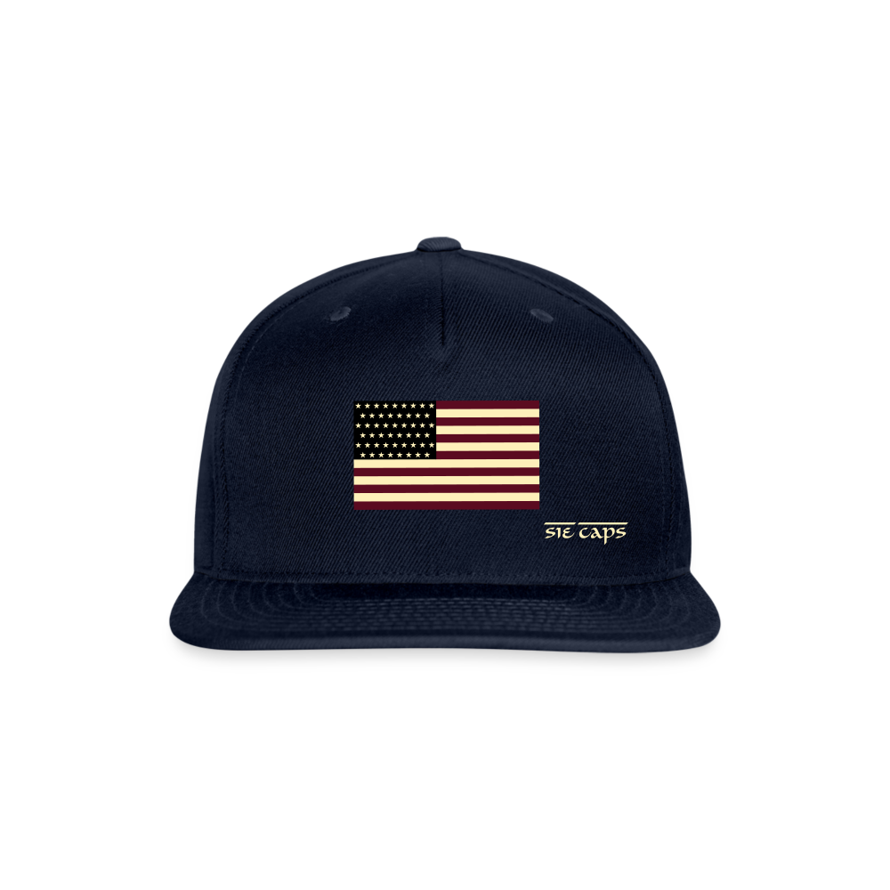 Snapback Baseball Cap - navy