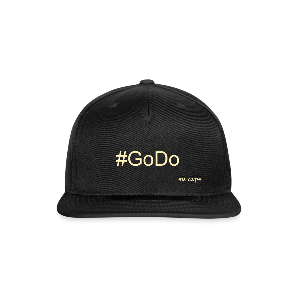 #GoDo Snapback Baseball Cap - black