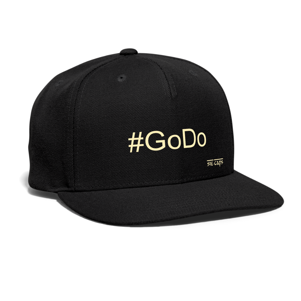 #GoDo Snapback Baseball Cap - black
