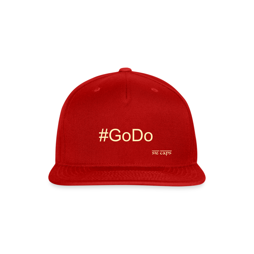 #GoDo Snapback Baseball Cap - red