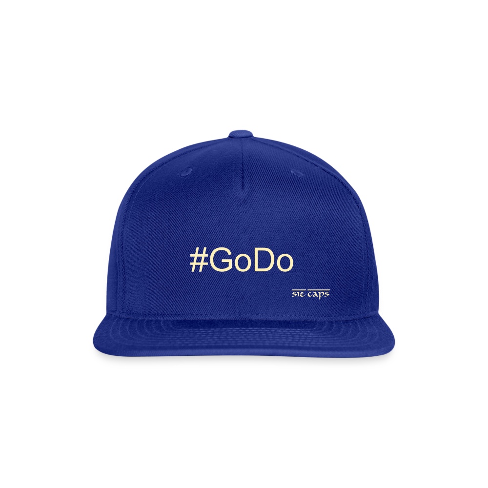 #GoDo Snapback Baseball Cap - royal blue