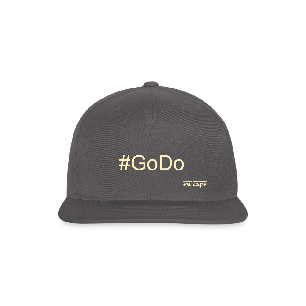 #GoDo Snapback Baseball Cap - dark grey
