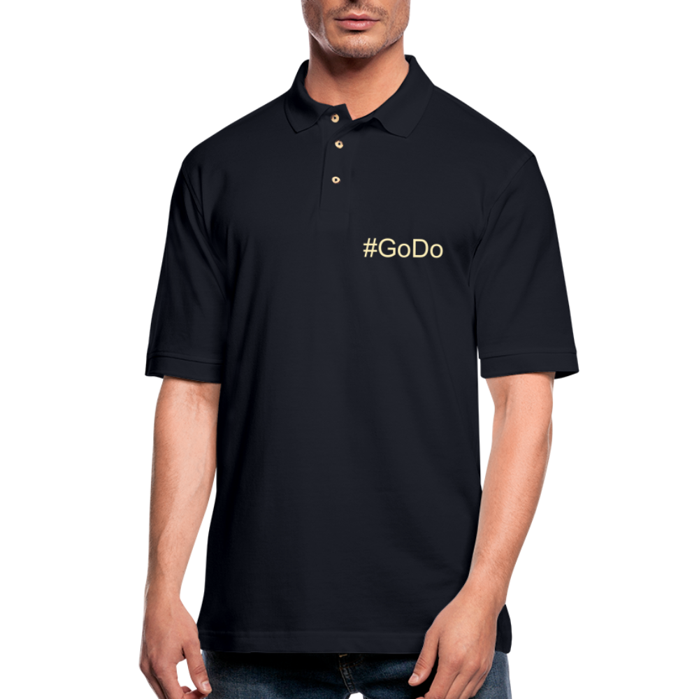 Men's Pique Polo Shirt - midnight navy