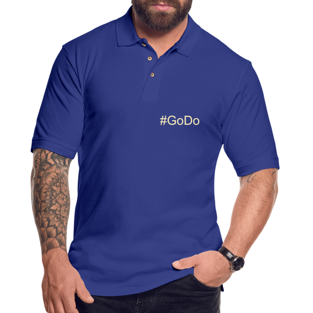 Men's Pique Polo Shirt - royal blue