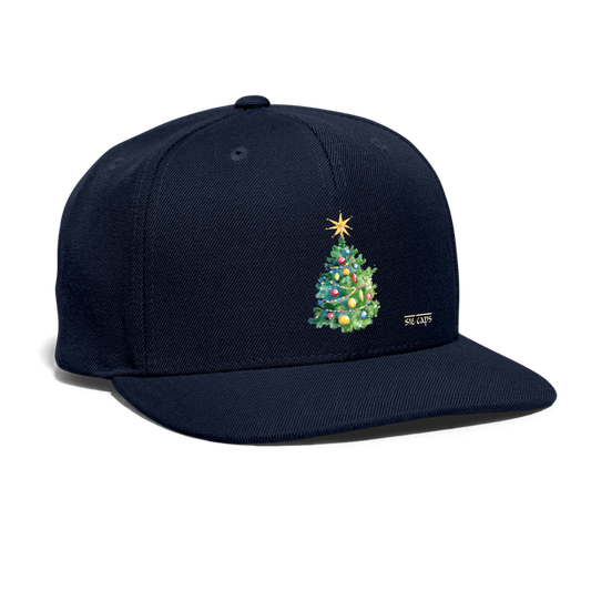 Christmas tree Snapback Baseball Cap - navy