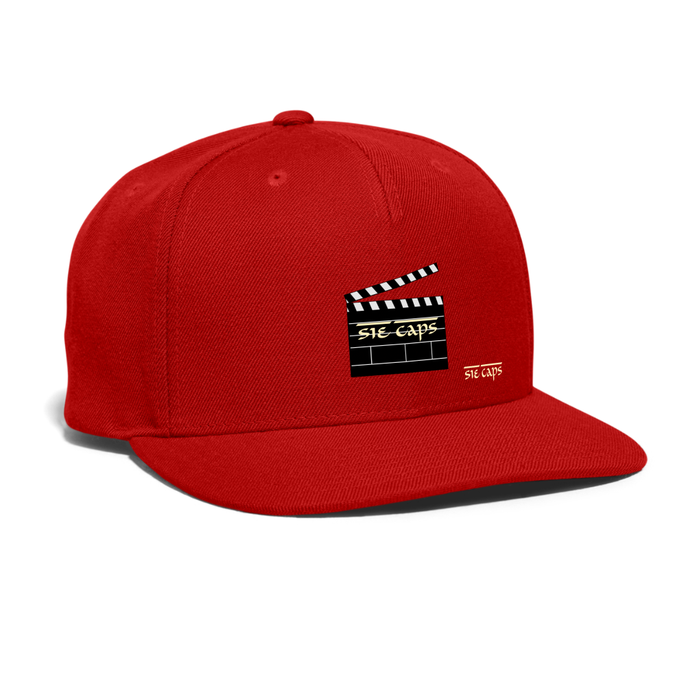 Snapback Baseball Cap - red