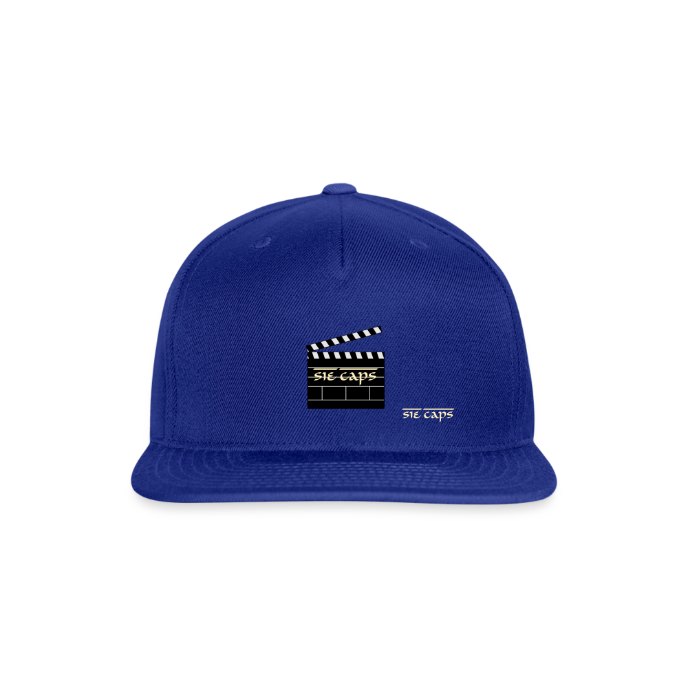 Snapback Baseball Cap - royal blue