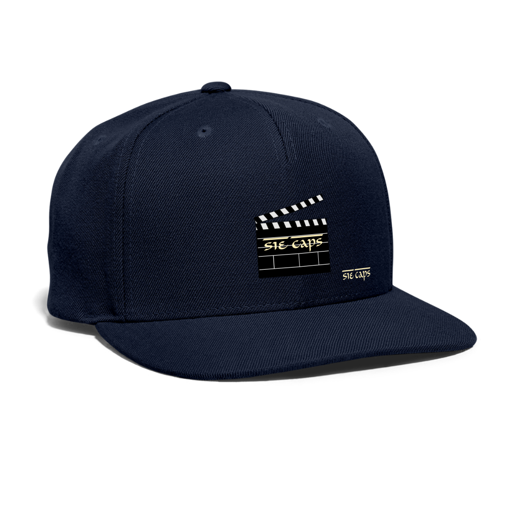 Snapback Baseball Cap - navy