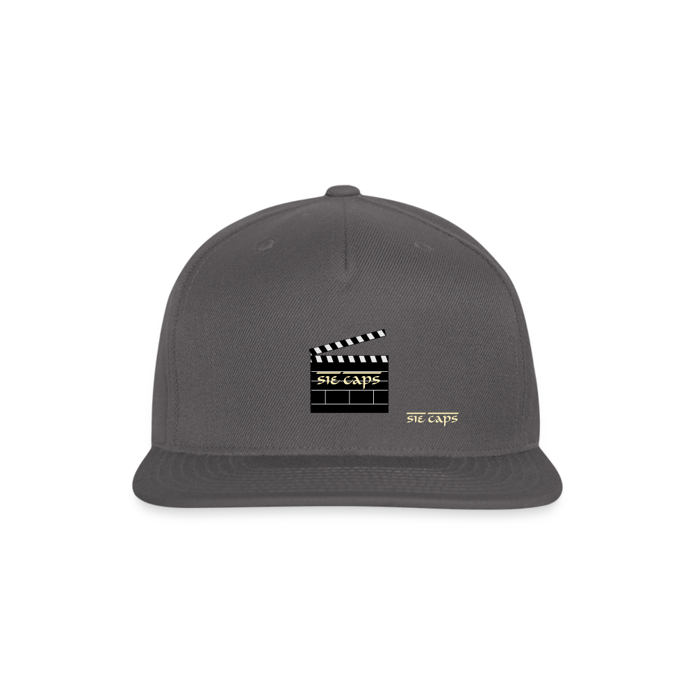 Snapback Baseball Cap - dark grey